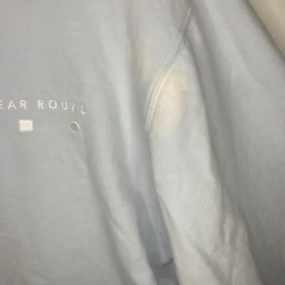 AYR All Year Round The Sweatshirt Crewneck Light Blue Small **FLAW** 100% Cotton - Picture 3 of 12